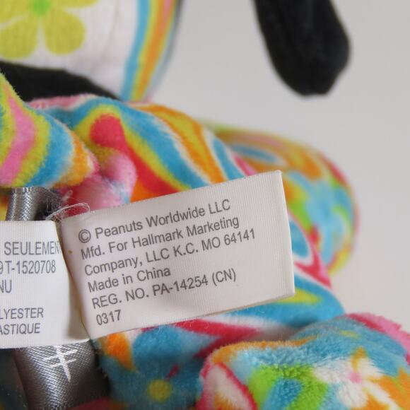 Hallmark Peanuts Snoopy Plush 6" Colorful Retro Pattern Soft Toy Stuffed Animal - Picture 11 of 16